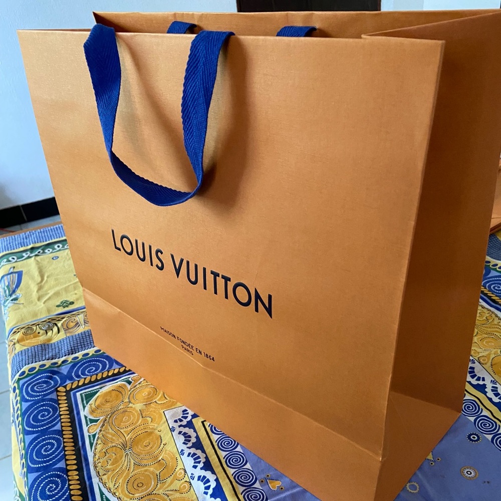 Louis Vuitton shopping bag 16”x13”x6”